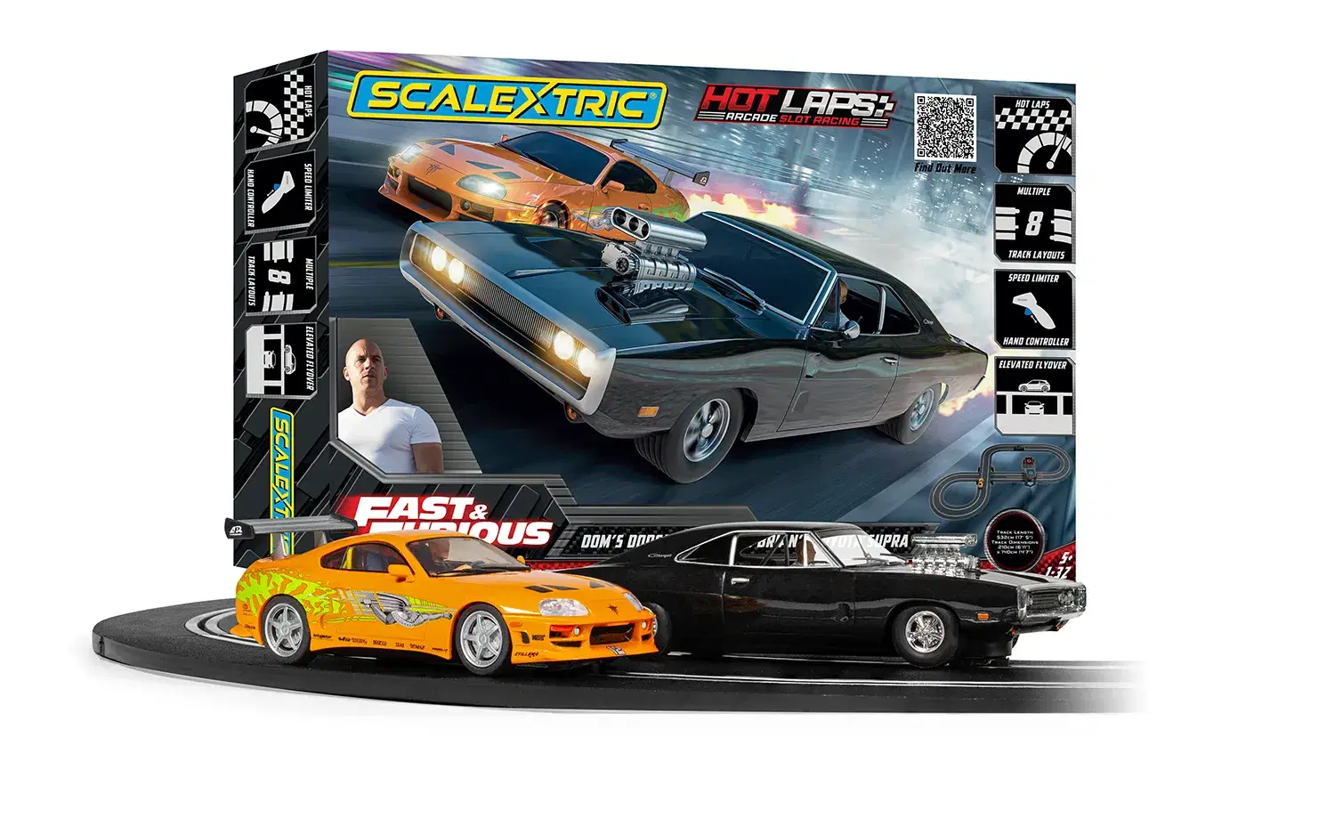C1458M Scalextric 1:32 Scale Scalextric Fast and Furious Hot Laps