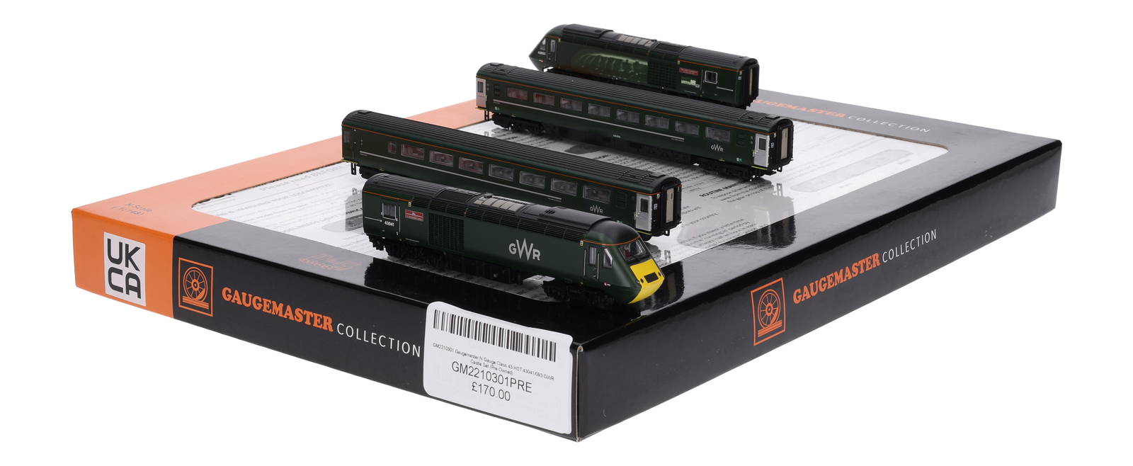 鉄道模型 GAUGEMASTER CLASS43 HST GWR Castl Set GM2210301 Gaugemaster N Gauge Class 43 HST 43041/093 GWR Castle