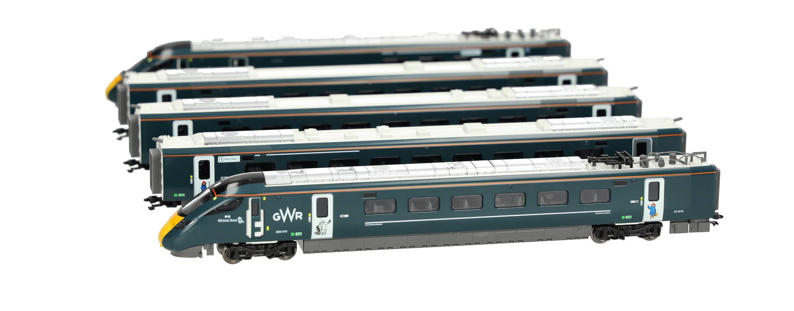 K10-1673D KATO N Gauge Class 800 010 Paddington Bear GWR 5