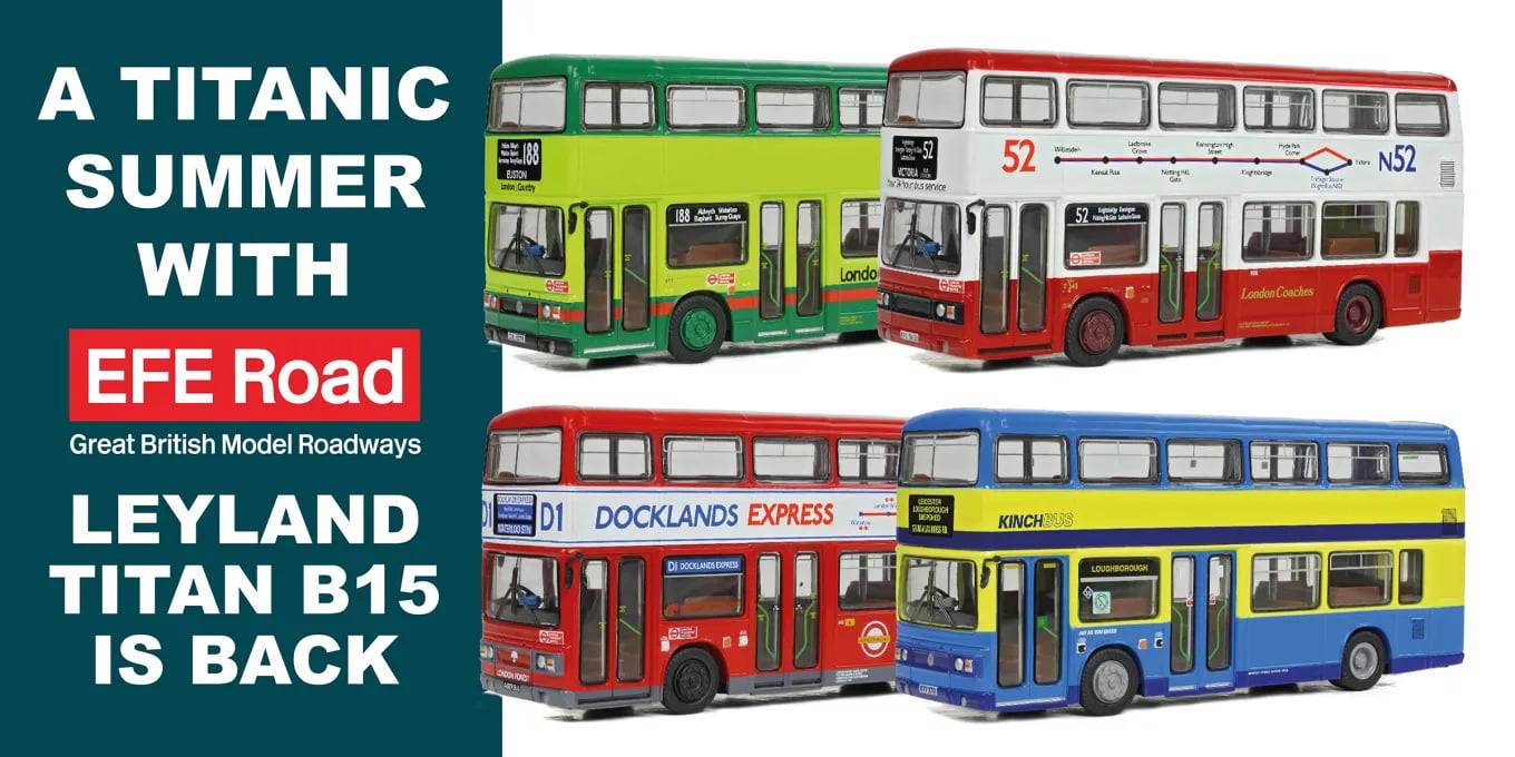 New Leyland Titan B15 Models from EFE Road