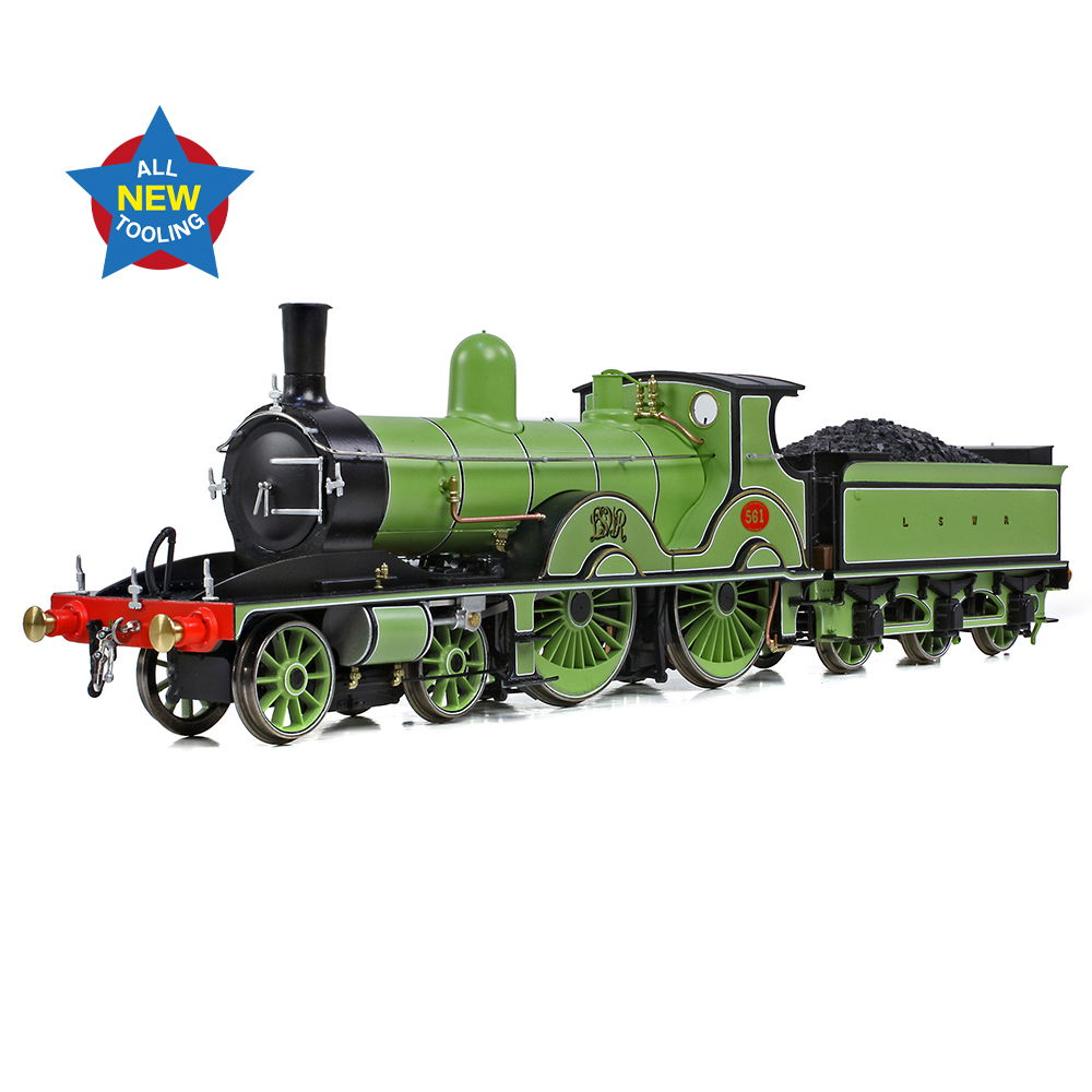 First Look: LSWR Adams T3 Decorated Samples from Bachmann
